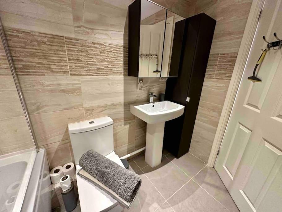 Waterside Mufc & Trafford Centre Townhouse 4 Bedroom Free Parking Mánchester Exterior foto