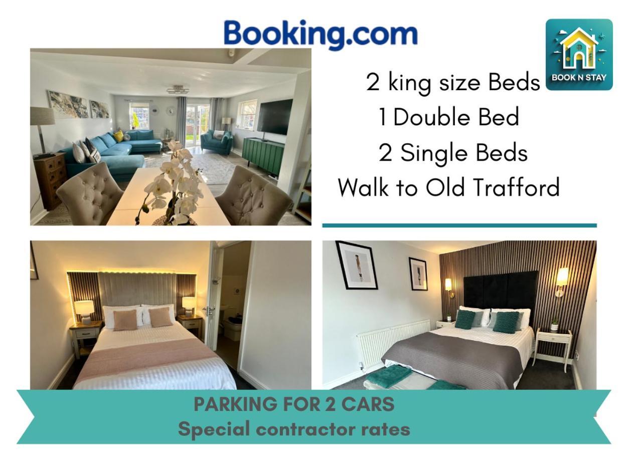 Waterside Mufc & Trafford Centre Townhouse 4 Bedroom Free Parking Mánchester Exterior foto